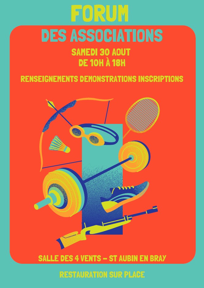 Affiche forum des associations de Saint Aubin en Bray